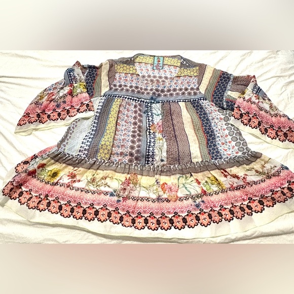 Johnny Was Floral and Geometric Dress - Picture 2 of 6